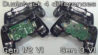 Dualshock 4 Differences Gen 1/2 V1 & Gen 3 V1 - PS4