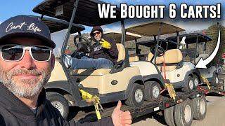 EP56 - We Bought a Fleet!  - 6 Club Car EFI Golf Carts!  A 26 Hour Non-Stop Trip from Hell!