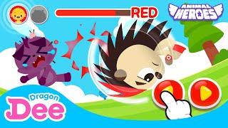 Mr.Spike Hedgehog Game | Help! Animal Heroes!  | Learn colors | Dragon Dee Games for Children