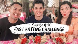 1 MINUTE BBQ FAST EATING CHALLENGE AT NAGING MUKBANG AFTER