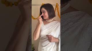 You’ve Never Seen Chikankari Like This  | BTS of a Dreamy White Saree Shoot  #chikankari #shorts