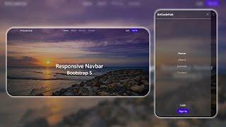 How To Make Responsive Navbar with Bootstrap 5