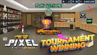 TOURNAMENT WINNING MOMENTS | Pixel Car Racer Gameplay @MineGaming92