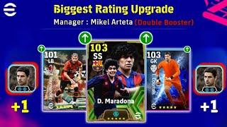 Biggest Ratings Upgrade With Manager Mikel Arteta In eFootball 2025 Mobile