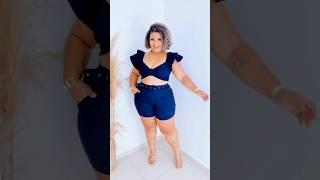 Curvy women shorts try on haul #plussize #curvy @FASHIONCURVYJQ