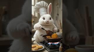 Viral! Chef Rabbit's Rustic Outdoor Cooking Adventure #rabbit #chef #aianimation #airabbit #cartoon