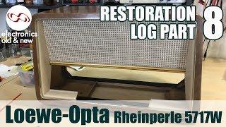 Loewe-Opta Rheinperle 5717W restoration - Part 8. Restoring the cabinet. Yawn!