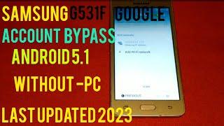 Samsung galaxy g531f frp bypass|| G531f Google account remove without pc % 2023