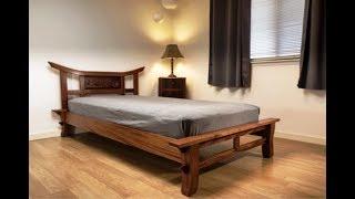 Кровать в Японском стиле, с инкрустацией, Сделай Сам, 2019, Japanese style bed, inlaid, DIY