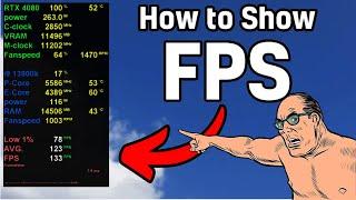 How to DisplayFPS, GPU, CPU Usage  in Games