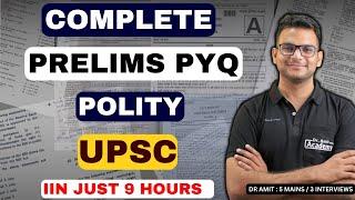 Polity Complete UPSC Previous Year Questions In Just 1 Video | Dr Amit Academy