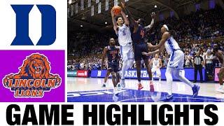 Duke vs Lincoln (PA) Highlights Exhibition | NCAA Men's Basketball | 2024 College Basketball