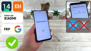 Eliminar Cuenta de Google Todos Los Xiaomi | Android 14 | HyperOS