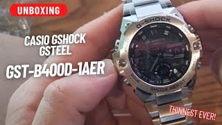 UNBOXING: GST-B400D-1AER SLIMMEST G-STEEL GSHOCK EVER!