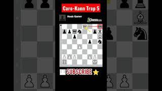 Chess trap | caro kann defense | e4 opening
