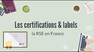 Les certifications et labels expliqués rapidement  
