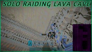 Ark - Solo Raiding Lava Cave on Monster Fibercraft [4K]