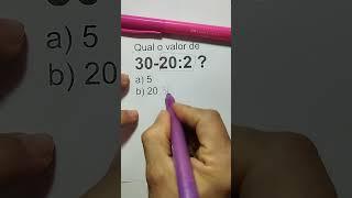 Expressões Numéricas #edutuber #mathproblem #matematica