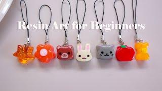 Cute Resin Keychain for beginners | New Resin Art Ideas that you can try at home | ArtsHabits