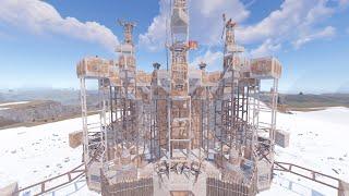 The Angel • POWERFUL 5X5 • Mountain Roof • Open Core • 8-12 Man Rust Clan Base