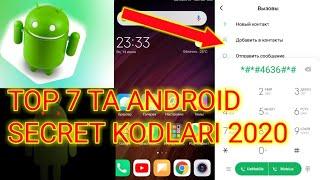 TOP 7 TA ANDROID REDMI SECRET KODLARI(2020)