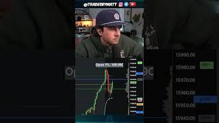 What a Perfect Day Trade Looks Like (With Explanation) #futurestradinglive #trading