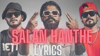 Salan Hanthe Lyrics DJ JNK x @SHANPUTHA x @Moniyo