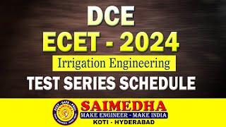 ECET - 2024 || DCE - TEST SERIES SCHEDULE