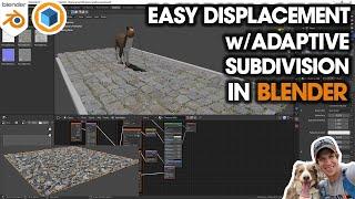 Setting Up DISPLACEMENT MAPS and Nodes in Blender! (Adaptive Subdivision Trick)