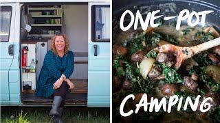 Quick Mushroom Stroganoff : One Pot Camping Meals : Veggie Camping Ideas