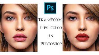 Highly Realistic Lipstick in Photoshop || Change Color of Lips in Photoshop