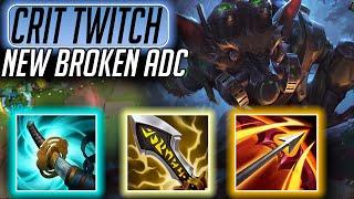 WILD RIFT TWITCH NEW BROKEN ADC FULL CRIT BUILD S+ TIER