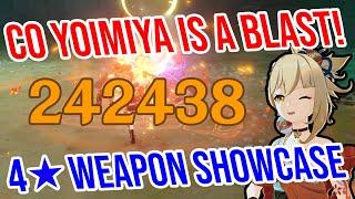 C0 Yoimiya is BACK and BETTER THAN EVER! 4 Weapon Showcase! Genshin Impact 2.8