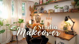 My Small Home Art Studio MakeoverFrom Light to Dark to Light Academia