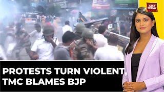 6PM Prime: BJP Protests Turn Violent at Kolkata Police Headquarters, Tear Gas Deployed