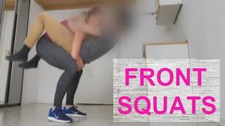 Front lift & carry: Bearhug SQUATS piggyback challenge (Vanessa 22 trailer)