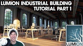 Lumion INDUSTRIAL BUILDING RENDER Complete Process Part 1 - SketchUp Model and Materials