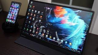 Awesome XtendTouch Portable Monitor with Battery Review. USB-C and HDMI Display