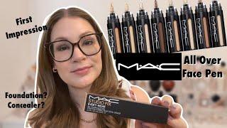 MAC ALL OVER FACE PEN || Foundation and Concealer? // First Impression