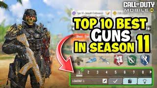 Top 10 Best Guns in Season 11 CODM 2024 | Gunsmith Loadout/Class Setup | Cod Mobile