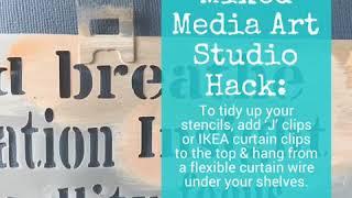 ArtStart®️Mixed Media Art Studio Hack - Stencils