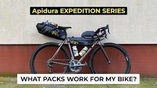 Apidura Expedition bikepacking bags: Find the right size + unboxing of frame, saddle & top tube pack