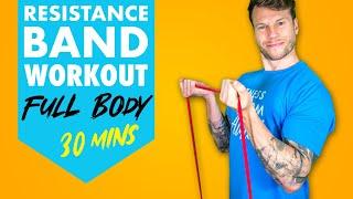 Build Lean Muscle in 30 Minutes - Full Body Resistance Band Workout For Beginners