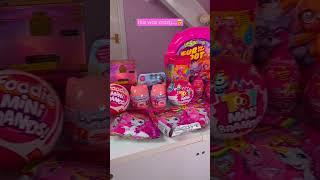 UNBOXING 100 *PINK ONLY* MYSTERY TOYS!!🫢 *WATCH NOW!!* #Shorts