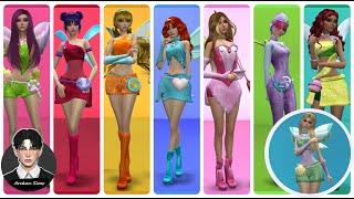 WINX CLUB UPDATE CC (Magic Winx // Charmix) + Pixies - Create a Sim | WINX CLUB