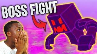 FIGHTING THE BOSS IN BATTLE BOT SIMULATOR ROBLOX **NOT WHAT I EXPECTED**