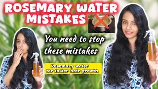 STOP using Rosemary water for hair growth until you see this| How to use Rosemary Water for hair