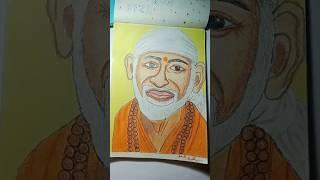 Sai Baba complete Painting #art #shortsfeed #viralvideo #youtube #oilpasteldrawing #artist