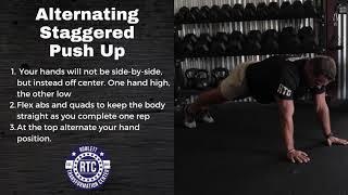 How To Do Alternating Staggered Push Ups | Rowlett Transformation Center