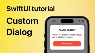 Create a Custom Dialog in SwiftUI